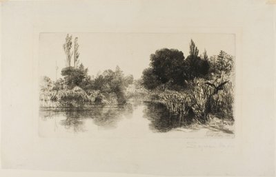 Shere Mill Pond, nr II (duża płyta) autorstwa Francis Seymour Haden