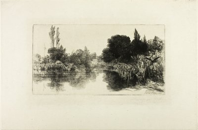 Shere Mill Pond, nr II (duża płyta) autorstwa Francis Seymour Haden