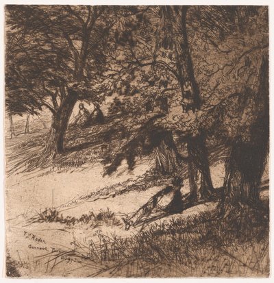 Pod osłoną..., 1859., 1859. autorstwa Francis Seymour Haden