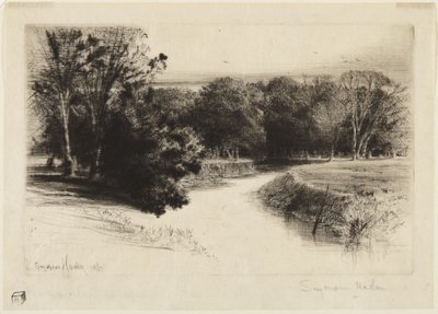 Zachód słońca w Irlandii autorstwa Francis Seymour Haden