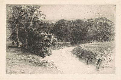 Zachód słońca w Irlandii autorstwa Francis Seymour Haden