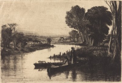 Rybacy z Tamizy autorstwa Francis Seymour Haden