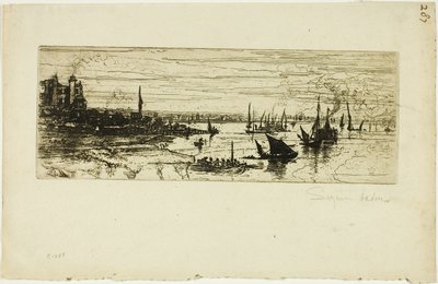 Karczma, Purfleet autorstwa Francis Seymour Haden