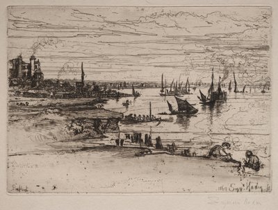 Karczma, Purfleet, 1869. autorstwa Francis Seymour Haden