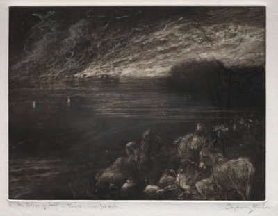 Słup soli. autorstwa Francis Seymour Haden