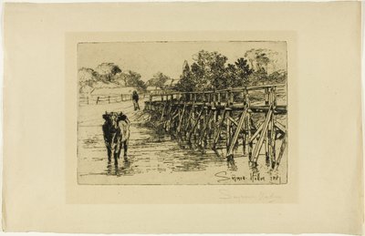 Wioska Ford autorstwa Francis Seymour Haden