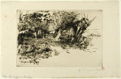 Wierzby autorstwa Francis Seymour Haden