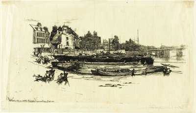 Dom Whistlera, Old Chelsea autorstwa Francis Seymour Haden