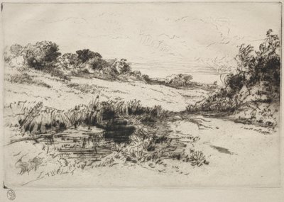 Windmill Hill, nr 1, ok. godz. 1877 i później. autorstwa Francis Seymour Haden