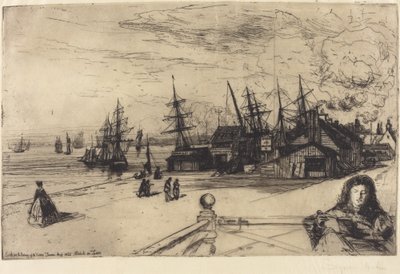 Tawerna Jachtowa, Erith autorstwa Francis Seymour Haden