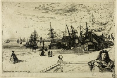 Tawerna Jachtowa, Erith autorstwa Francis Seymour Haden