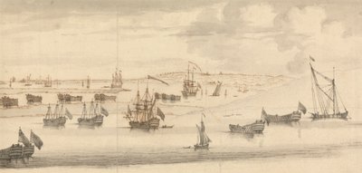 Hulki w Medway autorstwa Francis Swaine