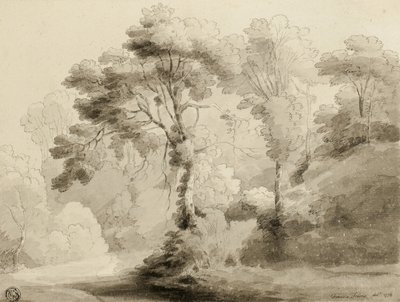 Zalesiony krajobraz, 1774 autorstwa Francis Towne