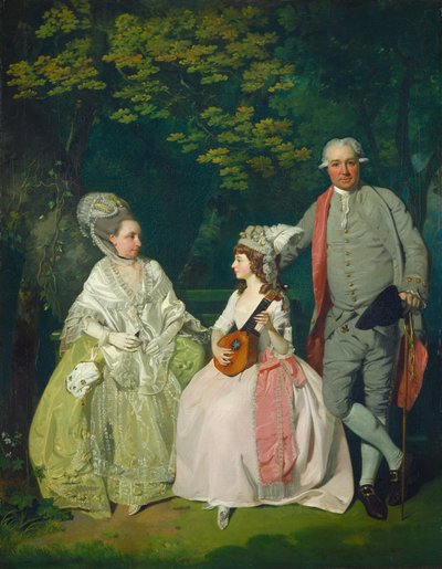 Grupa rodzinna, ok. 1775-1780 (olej na płótnie) autorstwa Francis Wheatley