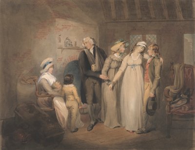 Olivia wraca do swojej rodziny autorstwa Francis Wheatley