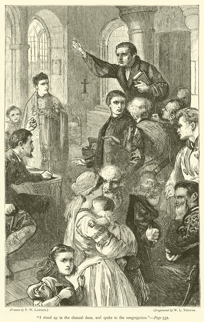 Stanąłem w drzwiach prezbiterium i przemówiłem do wiernych autorstwa Francis Wilfred Lawson
