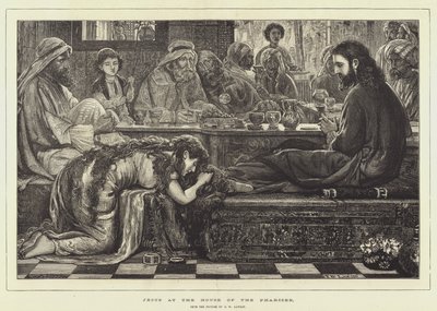 Jezus w domu faryzeusza autorstwa Francis Wilfred Lawson