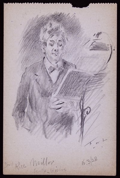 Portret Aleca Millera autorstwa Francis Wilfred Lawson