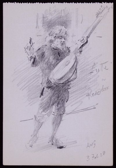 Portret Arnolda Dolmetscha autorstwa Francis Wilfred Lawson