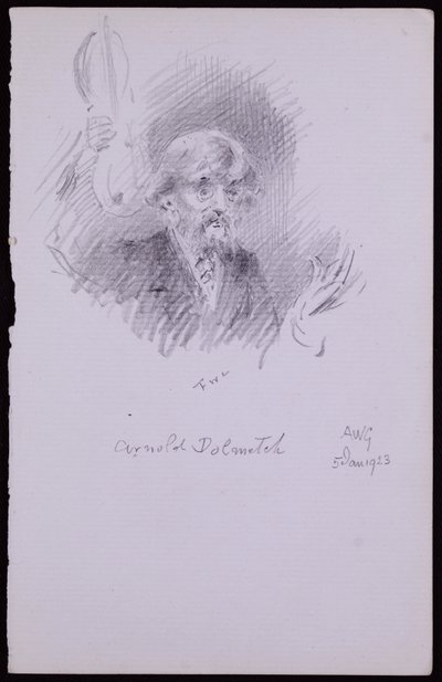 Portret Arnolda Dolmetscha autorstwa Francis Wilfred Lawson