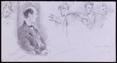 Portret Arthura Rackhama autorstwa Francis Wilfred Lawson