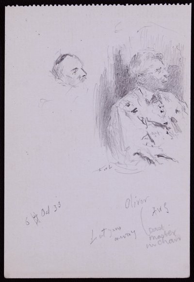 Portret Bazylego Olivera autorstwa Francis Wilfred Lawson