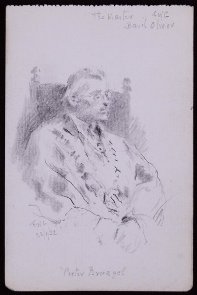 Portret Bazylego Olivera autorstwa Francis Wilfred Lawson