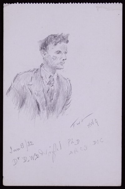 Portret dr DWD Wright autorstwa Francis Wilfred Lawson