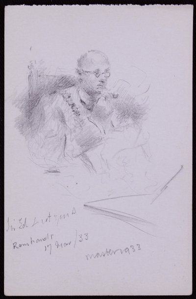Portret Edwina Lutyensa autorstwa Francis Wilfred Lawson