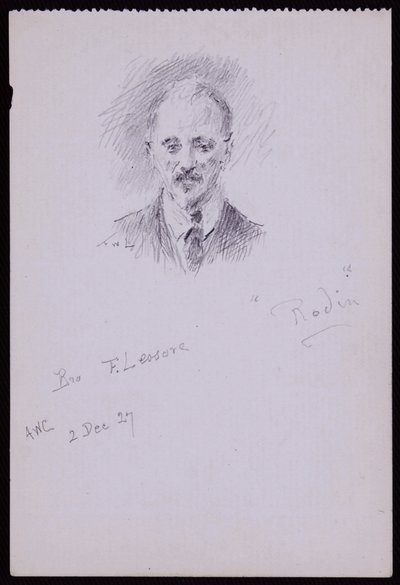 Portret Fryderyka Lessore autorstwa Francis Wilfred Lawson