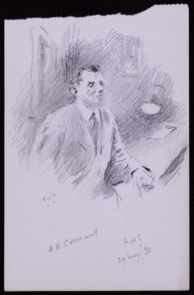 Portret HB Cresswell autorstwa Francis Wilfred Lawson