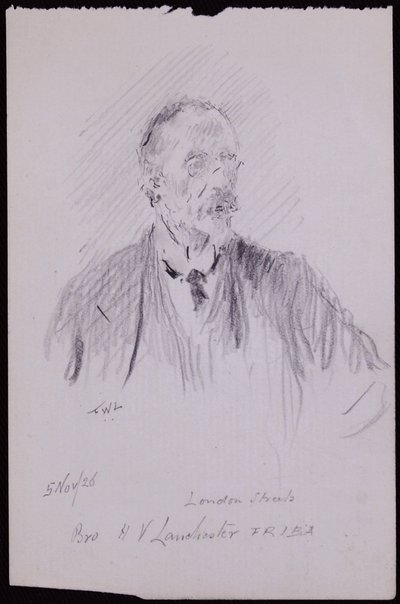 Portret HV Lanchestera autorstwa Francis Wilfred Lawson