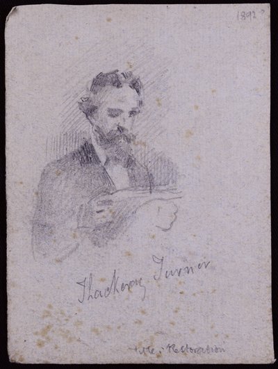 Portret H Thackeraya Turnera, ok. 1900 (ołówek na papierze) autorstwa Francis Wilfred Lawson