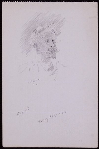 Portret Halsey Ricardo autorstwa Francis Wilfred Lawson