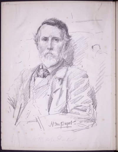Portret Hope-Pinker HR, ok. 1900 (ołówek na papierze) autorstwa Francis Wilfred Lawson