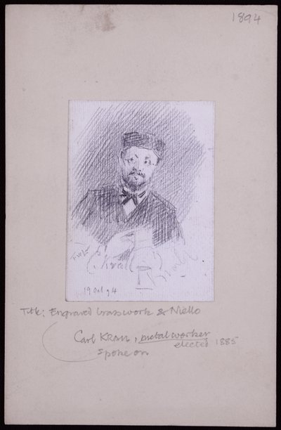 Portret Karla Krall autorstwa Francis Wilfred Lawson