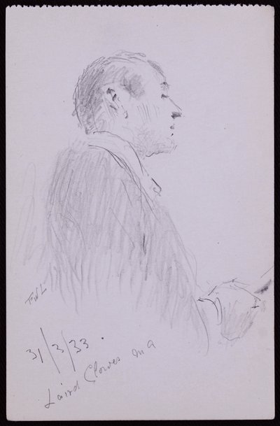 Portret Lairda Clowesa autorstwa Francis Wilfred Lawson