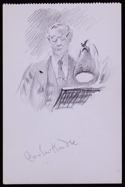 Portret Martina Hardiego, ok. 1931 (ołówek na papierze) autorstwa Francis Wilfred Lawson