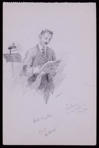 Portret Noela Heatona autorstwa Francis Wilfred Lawson