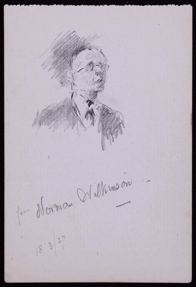Portret Normana Wilkinsona autorstwa Francis Wilfred Lawson