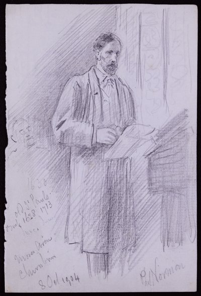 Portret Philipa Normana autorstwa Francis Wilfred Lawson