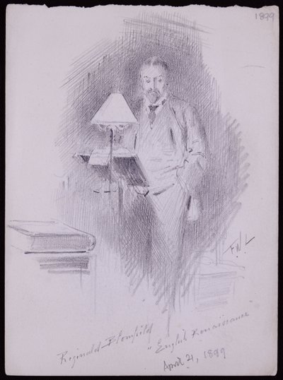 Portret Reginalda Blomfielda autorstwa Francis Wilfred Lawson