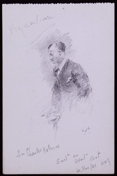 Portret Sir Charlesa Holmesa autorstwa Francis Wilfred Lawson