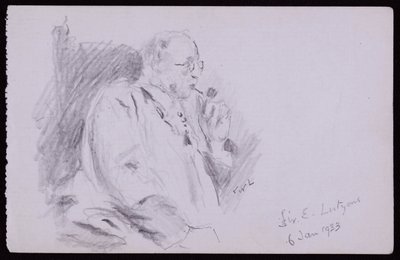 Portret Sir Edwina Lutyensa autorstwa Francis Wilfred Lawson