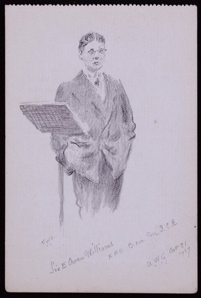 Portret Sir Owena Williamsa autorstwa Francis Wilfred Lawson