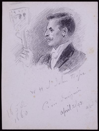 Portret WH St John Hope autorstwa Francis Wilfred Lawson