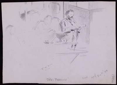 Portret Williama [? Morris autorstwa Francis Wilfred Lawson