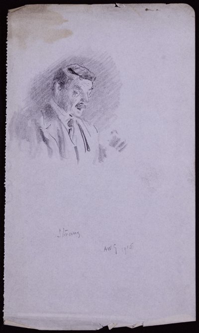 Portret Williama Strang autorstwa Francis Wilfred Lawson