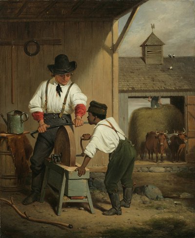Młynek do kos, 1856 autorstwa Francis William Edmonds