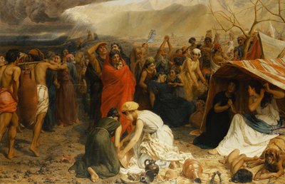 Uchodźcy z Pompejów, 79 rne, 1873 r. autorstwa Francis William Topham